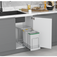 Система сортировки мусора Starax S-2392-G 24 л (серый) - Изображение №2 — Chaika Market