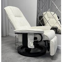 Массажное кресло Calviano 21 (бежевый плюш) - Изображение №11 — Chaika Market