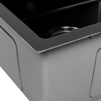 Кухонная мойка ARFEKA ECO AR 450*500 BLACK PVD NANO DECOR MILLET GRAINS - Изображение №4 — Chaika Market