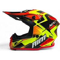 Мотошлем AIM RH855 Fiber Glass Swift RH855S-BYB-XXL (XXL, желтый/черный) - Изображение №3 — Chaika Market