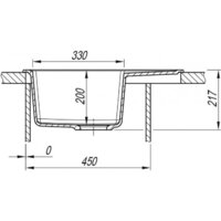 Кухонная мойка ARFEKA Alexia 58 Wet Graphite - Изображение №7 — Chaika Market