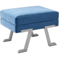 Банкетка Hype Mebel Битл (белый/синий) - Изображение №1 — Chaika Market