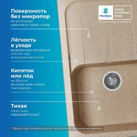 Кухонная мойка Polygran Alto 780 (песочный) - Изображение №6 — Chaika Market