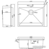 Кухонная мойка ARFEKA ECO AR мойка 600*500, роллер-мат, дозатор Gold - Изображение №4 — Chaika Market