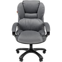 Офисное кресло CHAIRMAN Home 434 (Т-55 серый/черный пластик) - Изображение №2 — Chaika Market