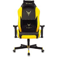 Игровое (геймерское) кресло Бюрократ Knight Neon (черный/желтый экокожа) - Изображение №2 — Chaika Market