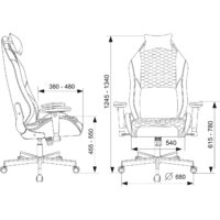 Игровое (геймерское) кресло Бюрократ Knight Neon (черный/желтый экокожа) - Изображение №24 — Chaika Market