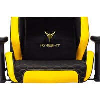 Игровое (геймерское) кресло Бюрократ Knight Neon (черный/желтый экокожа) - Изображение №19 — Chaika Market