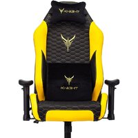 Игровое (геймерское) кресло Бюрократ Knight Neon (черный/желтый экокожа) - Изображение №15 — Chaika Market