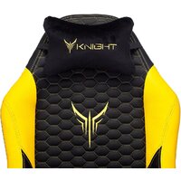 Игровое (геймерское) кресло Бюрократ Knight Neon (черный/желтый экокожа) - Изображение №17 — Chaika Market