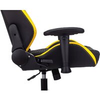 Игровое (геймерское) кресло Бюрократ Knight Neon (черный/желтый экокожа) - Изображение №20 — Chaika Market