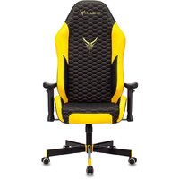 Игровое (геймерское) кресло Бюрократ Knight Neon (черный/желтый экокожа) - Изображение №9 — Chaika Market