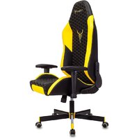 Игровое (геймерское) кресло Бюрократ Knight Neon (черный/желтый экокожа) - Изображение №11 — Chaika Market