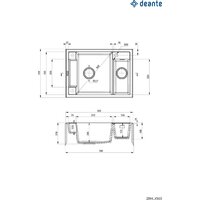 Кухонная мойка Deante Magnetic ZRM T503 (антрацитовый металлик) - Изображение №2 — Chaika Market