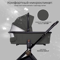 Универсальная коляска Sweet Baby Stella Plus 2в1 (темно-серый) - Изображение №6 — Chaika Market