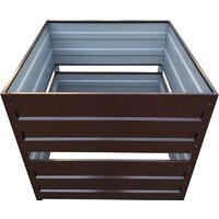 Компостер Формула качества Оцинкованный без крышки 1500x1500x1000 (винно-красный) — Chaika Market