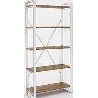 Стеллаж Hype Mebel Стандарт-2 80x200 (белый/дуб галифакс олово) — Chaika Market