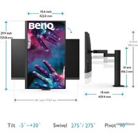 Монитор BenQ DesignVue PD3205UA - Изображение №3 — Chaika Market
