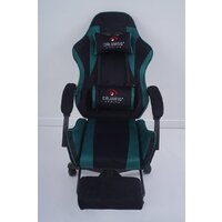 Игровое (геймерское) кресло Calviano 1584 (велюр, черный/зеленый) - Изображение №12 — Chaika Market