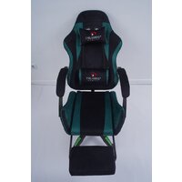 Игровое (геймерское) кресло Calviano 1584 (велюр, черный/зеленый) - Изображение №13 — Chaika Market