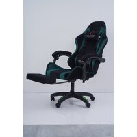 Игровое (геймерское) кресло Calviano 1584 (велюр, черный/зеленый) - Изображение №10 — Chaika Market