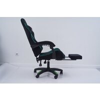 Игровое (геймерское) кресло Calviano 1584 (велюр, черный/зеленый) - Изображение №2 — Chaika Market