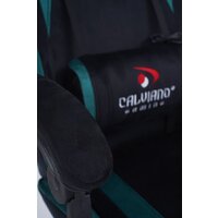 Игровое (геймерское) кресло Calviano 1584 (велюр, черный/зеленый) - Изображение №17 — Chaika Market