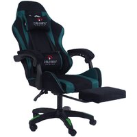 Игровое (геймерское) кресло Calviano 1584 (велюр, черный/зеленый) — Chaika Market