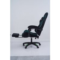 Игровое (геймерское) кресло Calviano 1584 (велюр, черный/зеленый) - Изображение №9 — Chaika Market