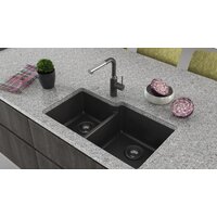 Кухонная мойка Aquasanita Arca SQA230LW (black metallic 601) - Изображение №9 — Chaika Market
