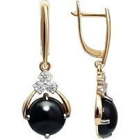 Серьги Кристалл CK13400226773 (с агатом и фианитом) — Chaika Market