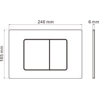 Унитаз подвесной Roxen Simple Compact в комплекте с инсталляцией StounFix Dual Fresh 6 в 1 954681 (кнопка: оружейная сталь) - Изображение №30 — Chaika Market