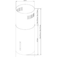 Кухонная вытяжка Korting Cylinder KHA 39970 W - Изображение №4 — Chaika Market