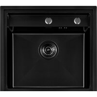 Кухонная мойка ARFEKA AF 520*490 Black PVD Nano — Chaika Market
