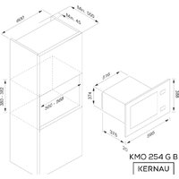 Микроволновая печь Kernau KMO 254 G B - Изображение №2 — Chaika Market