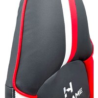 Игровое (геймерское) кресло AksHome Bolid Eco 80349 (белый/черный/красный) - Изображение №10 — Chaika Market