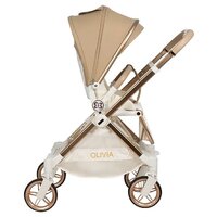 Коляска прогулочная «книга» Farfello Olivia (кварцевый песок) - Изображение №4 — Chaika Market
