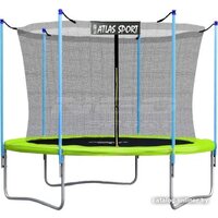 Батут Atlas Sport 183 см - 6ft (внутренняя сетка, зеленый) — Chaika Market