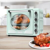 Мини-печь TurboTronic TT-EV35R Retro (бирюзовый) — Chaika Market