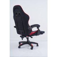 Игровое (геймерское) кресло Calviano 1584 (велюр, черный/красный) - Изображение №4 — Chaika Market