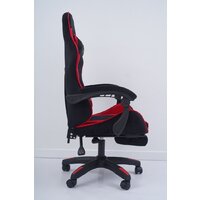 Игровое (геймерское) кресло Calviano 1584 (велюр, черный/красный) - Изображение №14 — Chaika Market