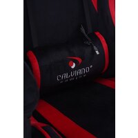 Игровое (геймерское) кресло Calviano 1584 (велюр, черный/красный) - Изображение №17 — Chaika Market