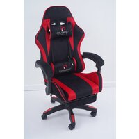 Игровое (геймерское) кресло Calviano 1584 (велюр, черный/красный) - Изображение №21 — Chaika Market