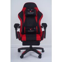 Игровое (геймерское) кресло Calviano 1584 (велюр, черный/красный) - Изображение №16 — Chaika Market