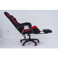 Игровое (геймерское) кресло Calviano 1584 (велюр, черный/красный) - Изображение №13 — Chaika Market