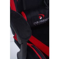 Игровое (геймерское) кресло Calviano 1584 (велюр, черный/красный) - Изображение №19 — Chaika Market