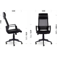 Офисное кресло UTFC М-811 АЛЬТ BlackPL Ср S-0422 (темно-серый) - Изображение №6 — Chaika Market