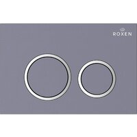 Унитаз подвесной Roxen Vine Tornado в комплекте с инсталляцией StounFix Dual Fresh 6 в 1 979012 (кнопка: серый гранит) - Изображение №2 — Chaika Market