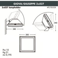 Городской фонарь Fumagalli Guizeppe 4P2.702.000.AYF1R (черный) - Изображение №3 — Chaika Market