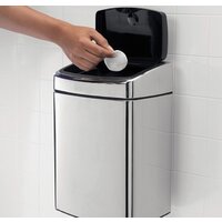 Мусорное ведро Brabantia Touch Bin 10 л (стальной полированный) - Изображение №9 — Chaika Market